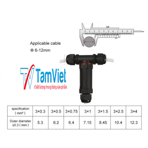 Cút nối dây điện nhanh chữ T