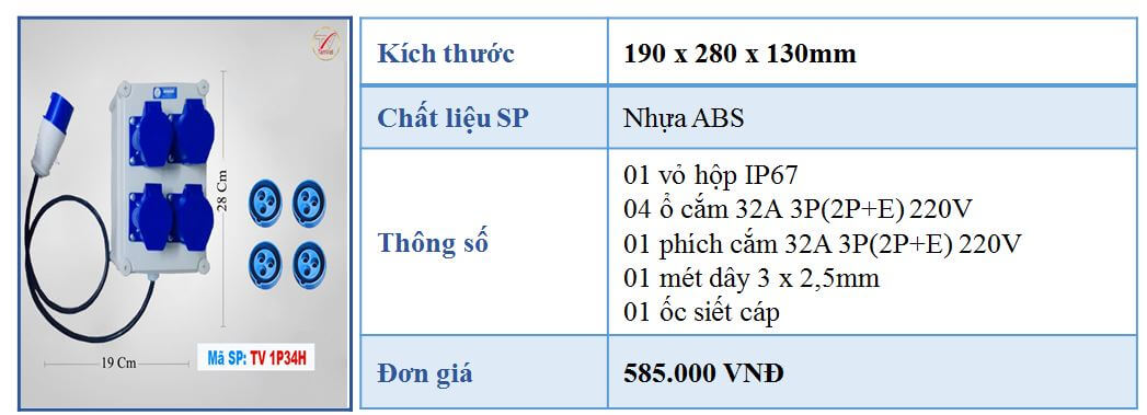 Thông số kỹ thuật hộp nguồn thi công TV 1P34H
