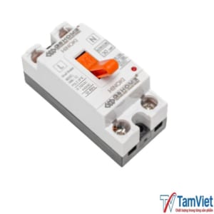 Thiết bị aptomat chống giật màu trắng dòng điện 20A điện áp 230V dùng cho hệ thống điện dân dụng.