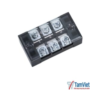 Cầu đấu điện 3 cực 25A 600V giúp đấu nối dây dẫn an toàn, gọn gàng và ổn định trong tủ điện điều khiển và hệ thống điện công nghiệp.