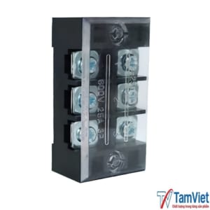 Cầu đấu điện 3 cực 25A 600V giúp đấu nối dây dẫn an toàn, gọn gàng và ổn định trong tủ điện điều khiển và hệ thống điện công nghiệp.