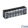 Hình ảnh cầu đấu điện 6 cực 15A với thiết kế đấu nối chắc chắn, cách điện an toàn, phù hợp cho tủ điện công nghiệp và dân dụng.