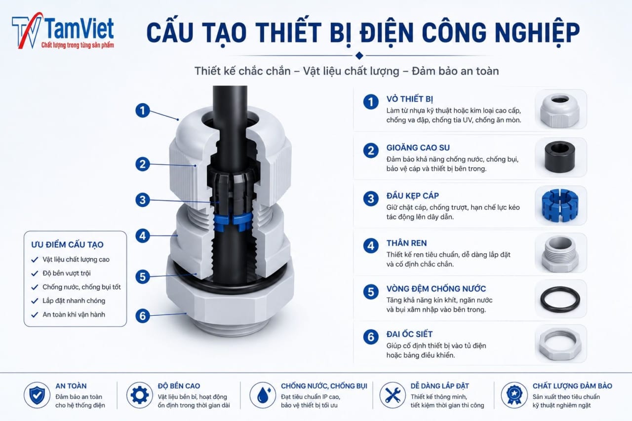 Cấu tạo thiết bị điện công nghiệp