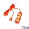 Ổ cắm điện 3 lỗ liền dây dài 3m công suất 6500W dùng cho gia đình, văn phòng và cửa hàng với khả năng chịu tải cao.