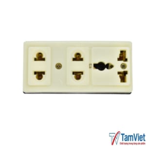 Ổ cắm 3 ngả 16A giúp kết nối nhiều thiết bị điện cùng lúc, an toàn và tiện lợi.