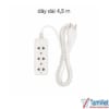 Ổ cắm điện 3 lỗ công suất 1200W thiết kế nhỏ gọn, cấp nguồn ổn định và an toàn cho nhiều thiết bị điện dân dụng.