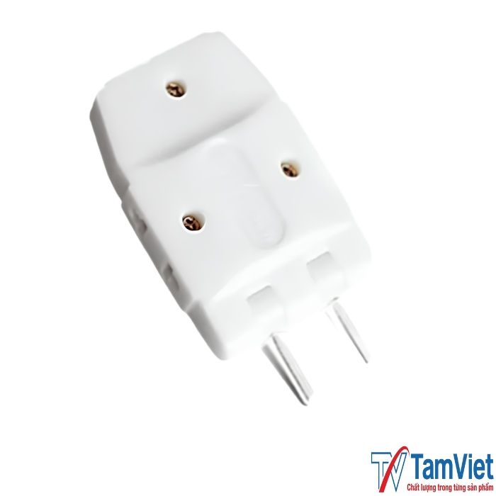 o-cam-dien-3-lo-trang-5 Ổ cắm điện 3 lỗ màu trắng thiết kế gọn gàng dùng cho thiết bị điện dân dụng.
