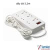 Ổ cắm điện 6 lỗ công suất 2500W, thiết kế an toàn, tiện dụng, chịu tải ổn định cho nhiều thiết bị điện dân dụng.