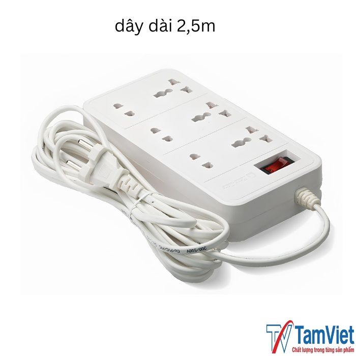 o-cam-dien-6-lo-2500w-4 Ổ cắm điện 6 lỗ công suất 2500W, thiết kế an toàn, tiện dụng, chịu tải ổn định cho nhiều thiết bị điện dân dụng.