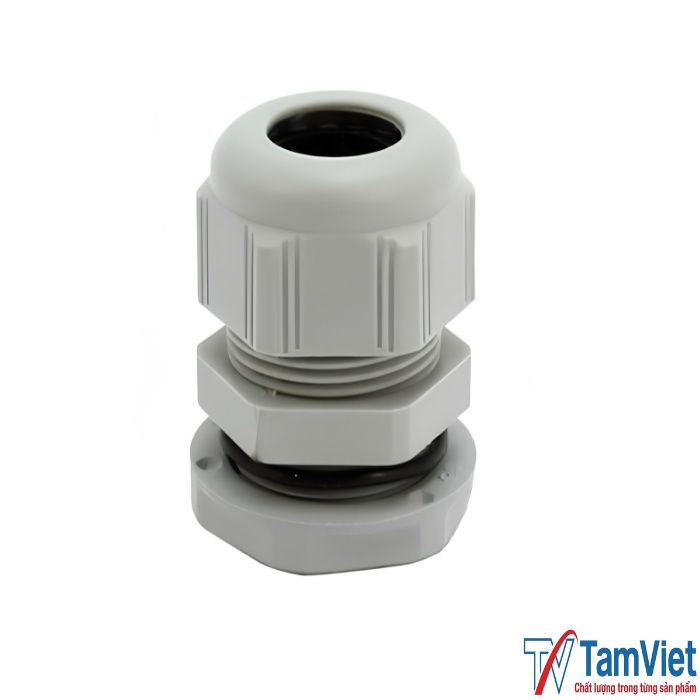 oc-siet-cap-nhua-pg29-4 Ốc siết cáp nhựa PG29 giúp cố định dây điện chắc chắn, chống bụi và bảo vệ dây cáp trong hệ thống điện dân dụng và công nghiệp.