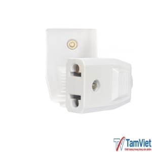 Phích cắm điện âm dương 10A 250V thiết kế nhỏ gọn, kết nối điện nhanh chóng, an toàn và bền bỉ.